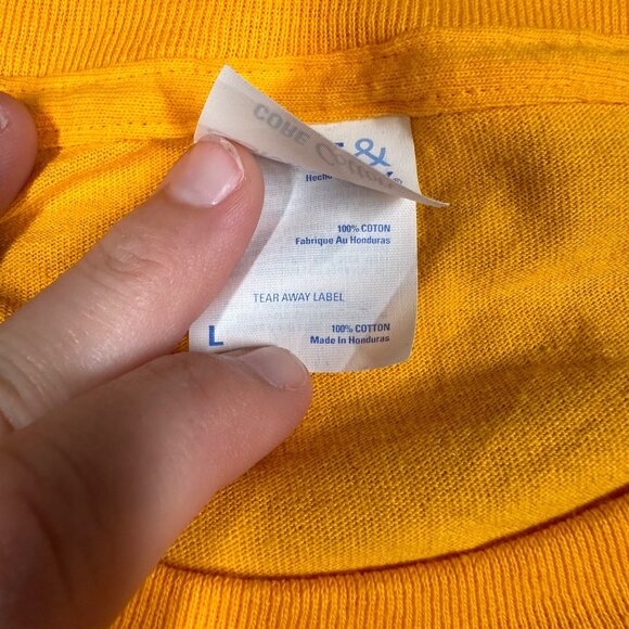 Southern‎ Mississippi Mens Large Golden Eagles Basketball Yellow SS Crew T-Shirt - Picture 7 of 8